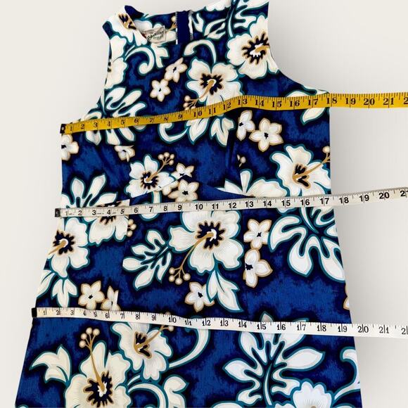 Hilo Hattie Vintage Hawaiian Original USA Sheath Dress Sleeveless Size 12 Floral - Picture 13 of 16